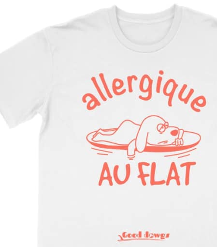 T-shirt Allergique Au Flat De La Marque Good dowgs