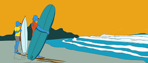 Observer l'océan avant de se rendre au large avec sa planche de surf - Mayanasurf