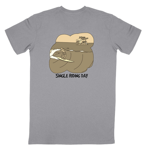 T shirt Good dowgs Single Riding Day Sepia